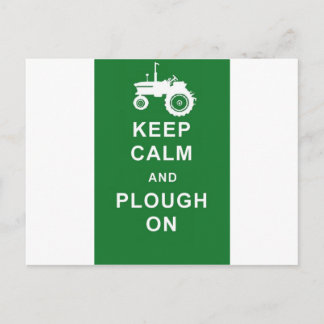 zazzle behielt ruhig plog.jpg postkarte