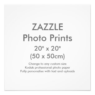 Zazzle Benutzerdefiniert 20" x 20" Foto Druckvorla