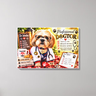 Zazzle-Beschreibung und Schlagwörter für Dr. Winst Leinwanddruck