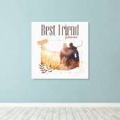 Zazzle Bester Freund für immer Leinwanddruck (Insitu (Holzboden))