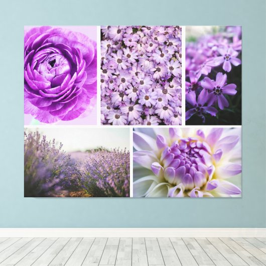 Zazzle Blume Leinwand Farbe (Insitu (Holzboden))