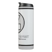 (Zazzle) Brand Logo Tumbler  Thermosbecher (Nach rechts gedreht)