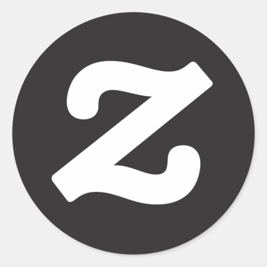 Zazzle CircleZ Runder Aufkleber (Vorderseite)