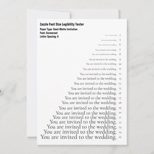 Zazzle Cormoran Schriftart Size Legiability Schach Einladung (Vorderseite)