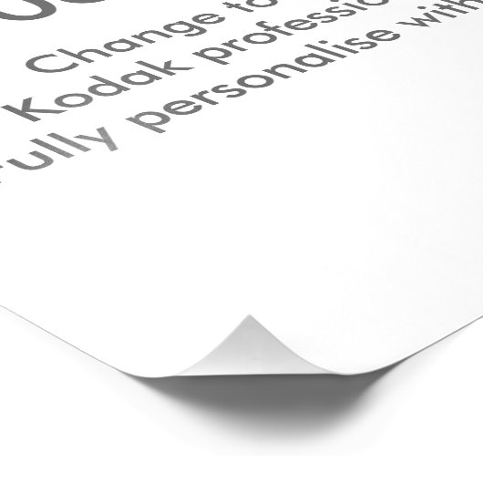 Zazzle Custom 12" × 16" Foto Druckvorlage (Ecke)