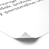 Zazzle Custom 12" × 18" Foto Print Template (Ecke)