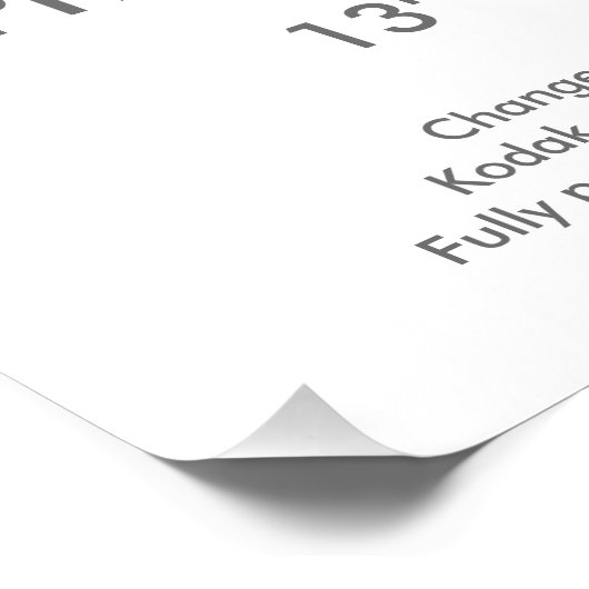 Zazzle Custom 13" × 10" Foto Print 33 x 25 cm (Ecke)