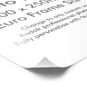 Zazzle Custom 200x 250mm Foto Print UK Frame Size (Ecke)