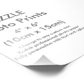 Zazzle Custom 4" x 6" Foto Druckvorlage (Ecke)