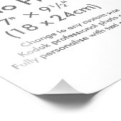 Zazzle Custom 7" × 9½" Foto Druckvorlage (Ecke)