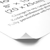 Zazzle Custom 8" × 10" Foto Druckvorlage (Ecke)