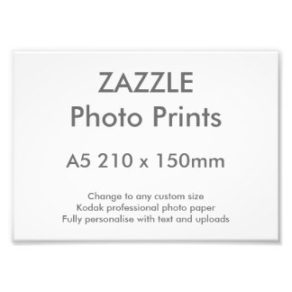 Zazzle Custom A5 21 x 15 cm Foto Print