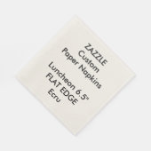 Zazzle Custom Schlicht Edge Luncheon Papier Napkin Serviette (Ecke)