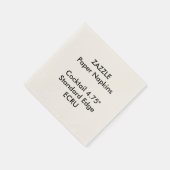 ZAZZLE Custom Small ECRU Cocktailpapier Napkins Serviette (Ecke)