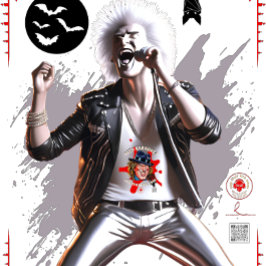 Zazzle Exclusive Chrome Rocker Design T-Shirt