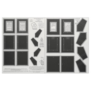 Zazzle Fabric Waschen keine schwarzen Fotomargen Stoff
