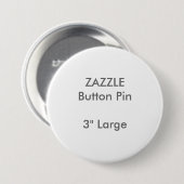 ZAZZLE Gewohnheit 3" großes rundes Knopf-Button Button (Vorne & Hinten)