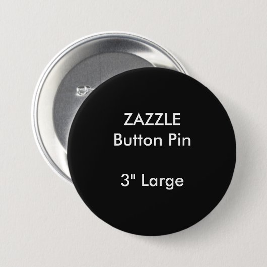 ZAZZLE Gewohnheit 3" großes rundes Knopf-Button Button (Vorne & Hinten)