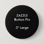 ZAZZLE Gewohnheit 3" großes rundes Knopf-Button Button (Vorderseite)