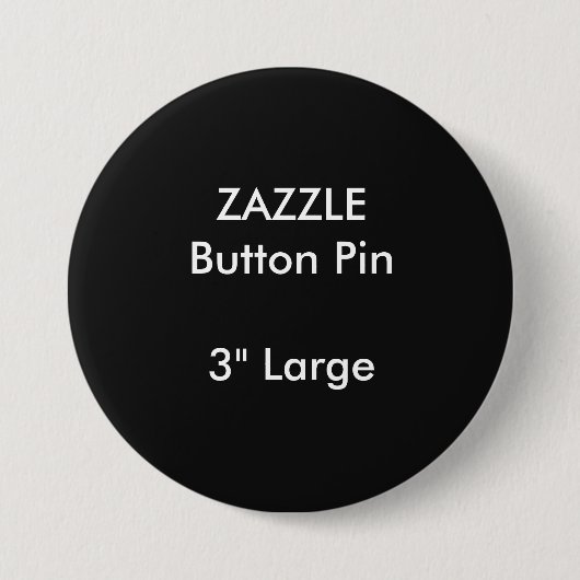 ZAZZLE Gewohnheit 3" großes rundes Knopf-Button Button (Vorderseite)