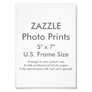 Zazzle Gewohnheit 5" x 7" Foto-Druck Fotodruck