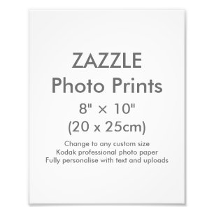 Zazzle Gewohnheit 8" × 10" Foto-Druck-Schablone Fotodruck