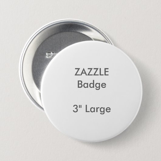 ZAZZLE Gewohnheit druckte 3" großes rundes Button (Vorne & Hinten)