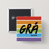 Zazzle Grá Knopf Button (Vorne & Hinten)