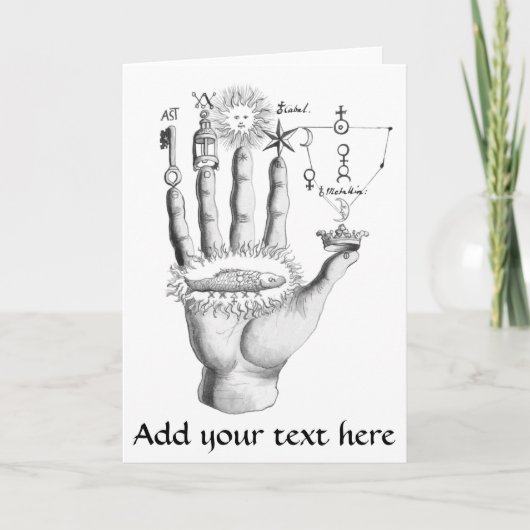 Zazzle-Grußkarte | Alchemy-Zeichen Karte (Vorderseite)