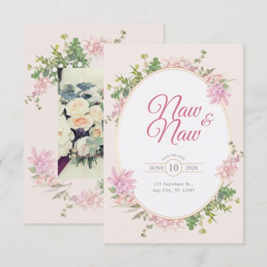 zazzle Hochzeitskarten Einladung (Vorne/Hinten)