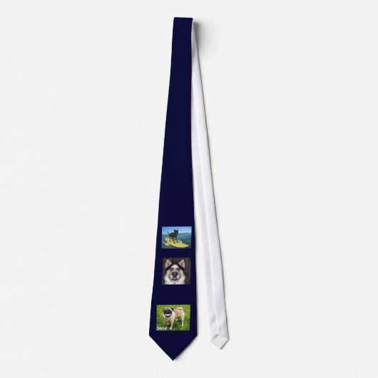 zazzle Hunde Krawatte (Vorderseite)