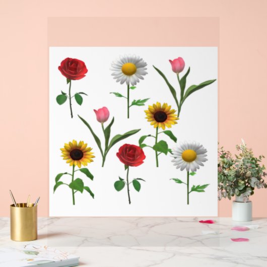 Zazzle Keramik Tile 4.25" x 4.25 , Klein Acrylschild (Hochzeit)