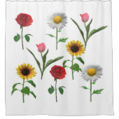 Zazzle Keramik Tile 4.25" x 4.25 , Klein Duschvorhang (Vorderseite)