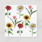 Zazzle Keramik Tile 4.25" x 4.25 , Klein Quadratische Visitenkarte (Rückseite)