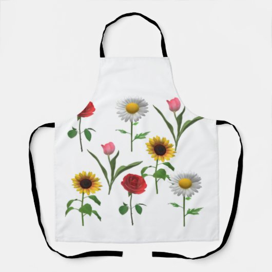 Zazzle Keramik Tile 4.25" x 4.25 , Klein Schürze (Vorderseite)