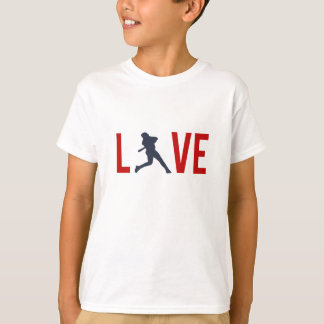 Zazzle Kids lieben Baseball Unisex LS Tee