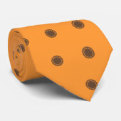 Zazzle Krawatten-Orange mit retro Sternen Krawatte (Gerollt)