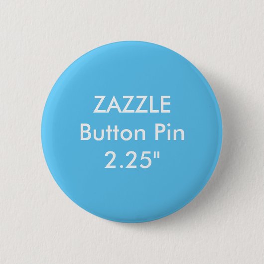 Zazzle leere Gewohnheit 2 1/4" Standardknopf BLAU Button (Vorderseite)