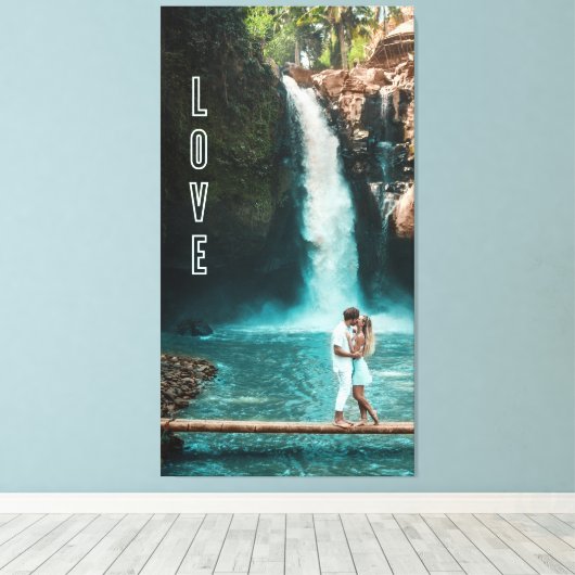 Zazzle Liebe Leinwand (Insitu (Holzboden))