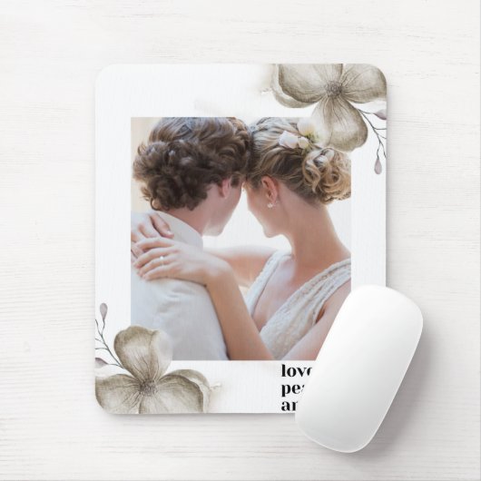 Zazzle Liebe Peace & joy mouse pad Mousepad (Mit Mouse)