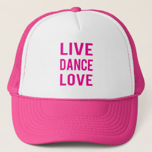 Zazzle Live Tanz Liebe Hut Truckerkappe