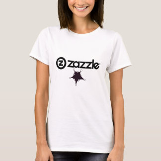 Zazzle_logo _on Weiß, Stern - Schwarzes T-Shirt