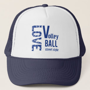 Zazzle Love Volleyball Street Style Hut Truckerkappe