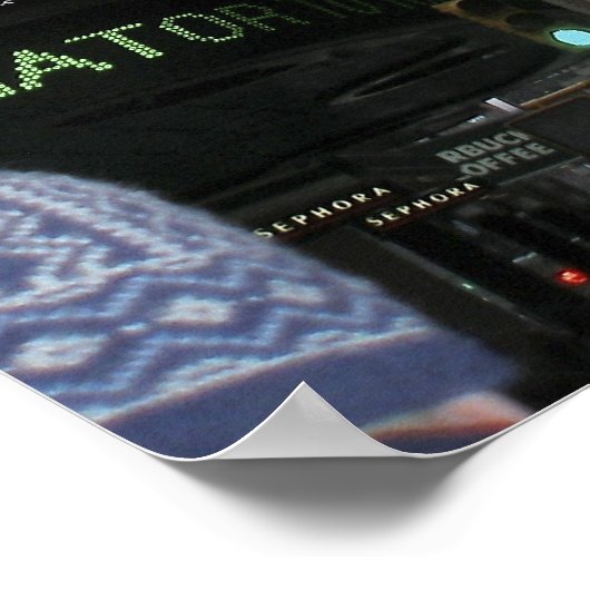 ZAZZLE macht es zum Broadway! Poster (Ecke)