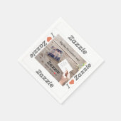 Zazzle Made With Love Papiertaschentuch Serviette (Ecke)