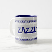 Zazzle Me Blue Tasse (Vorderseite Links)