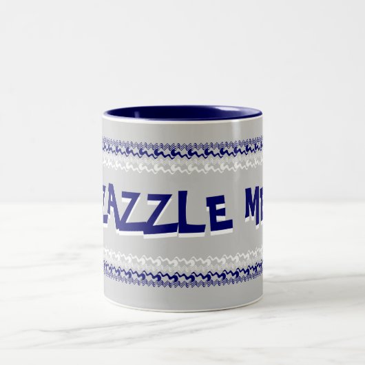 Zazzle Me Blue Tasse (Mittel)