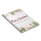 Zazzle Merry Christmas Notebook Notizblock (Rechte Seite)