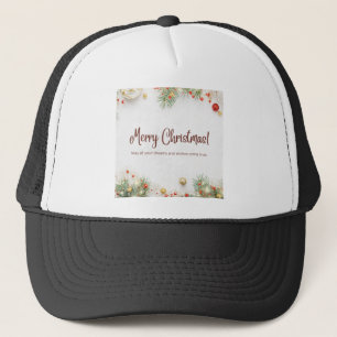 Zazzle Merry Christmas Truckerkappe
