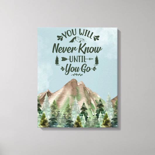 Zazzle nie wissen leinwanddruck (Vorderseite)